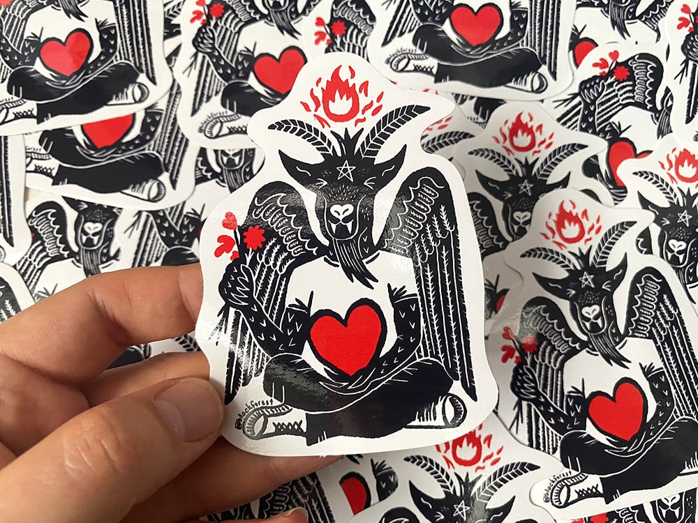 Baphomet Vinyl Sticker