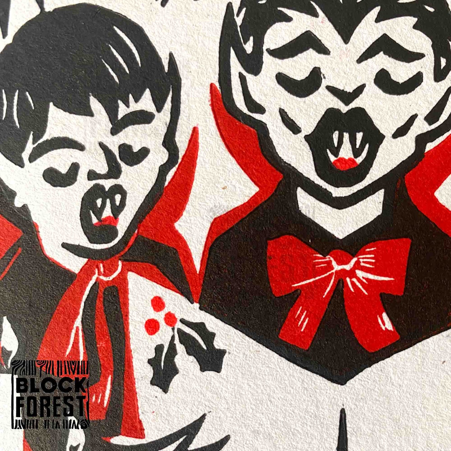 Vampire Carollers - Festive Xmas Creepmas Holiday Card