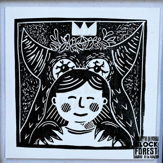 Changeling-Folklore-Linocut