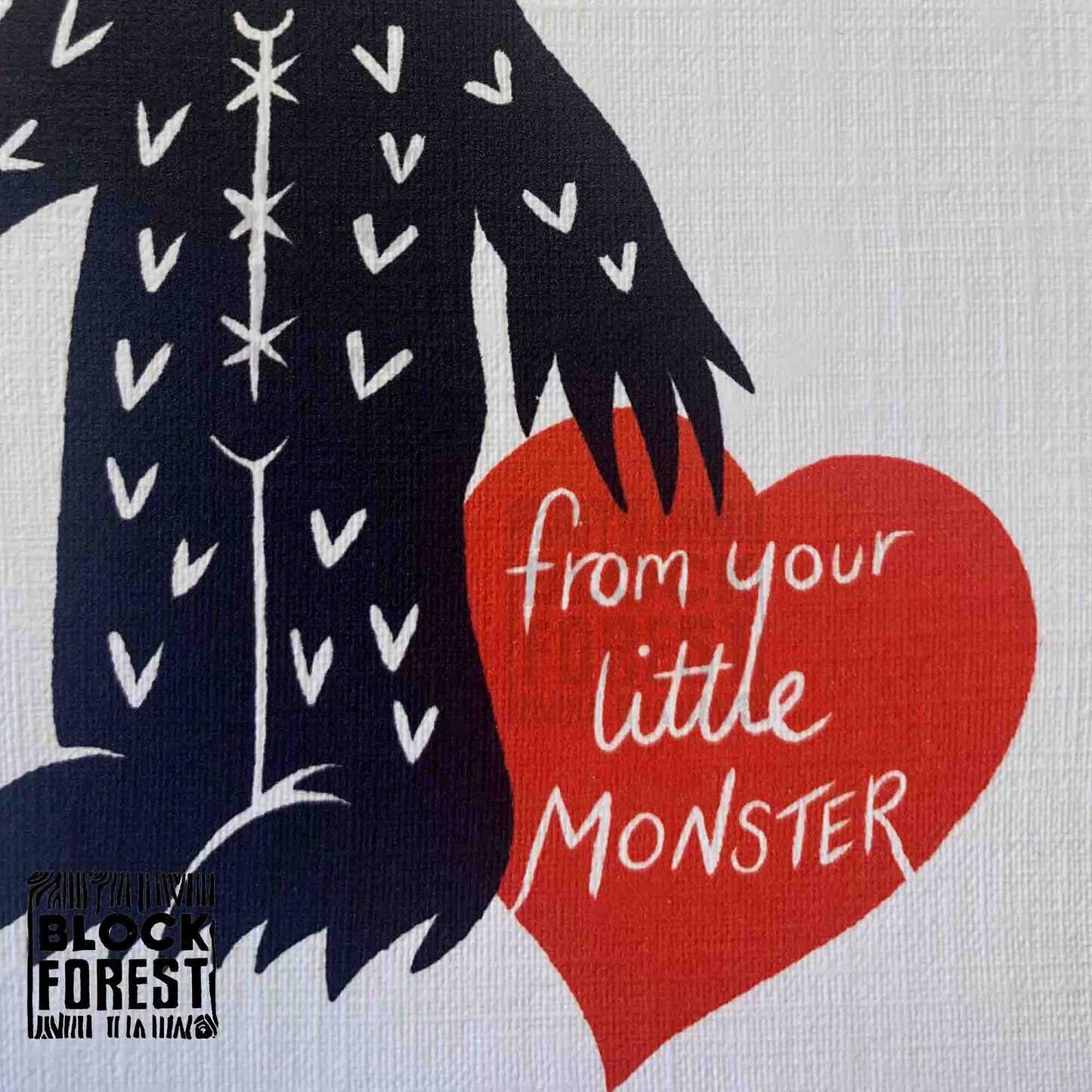 From Your Little Monster - Greetings Card