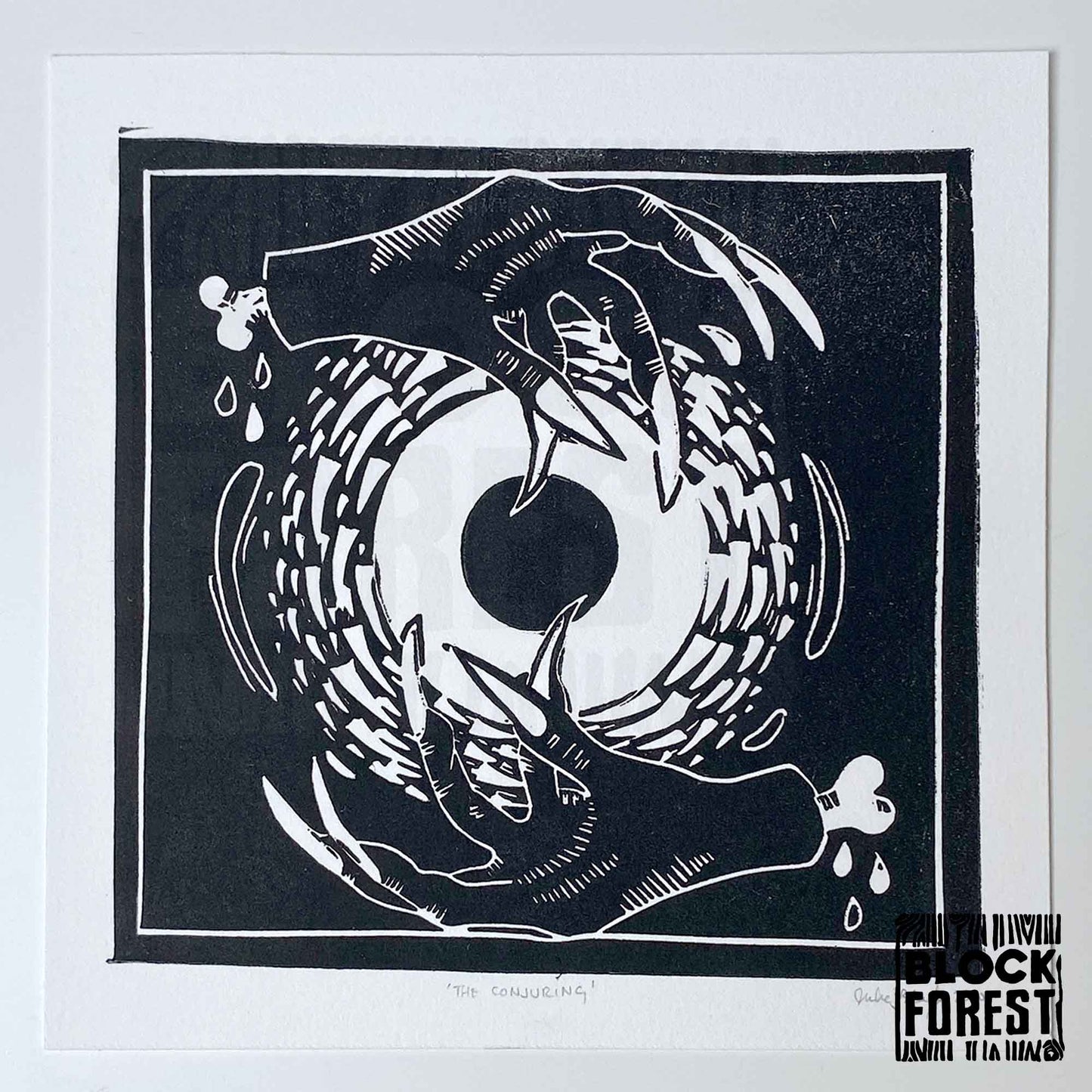 The Conjuring - Open Edition - Linocut Print