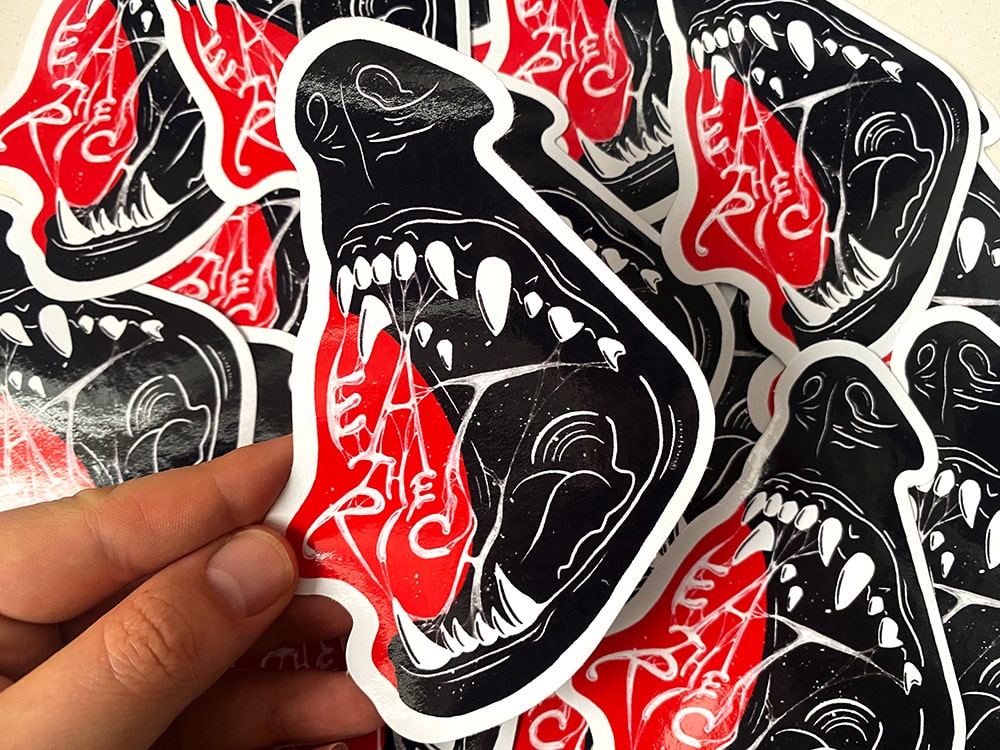 Eat The Rich Vinyl Sticker