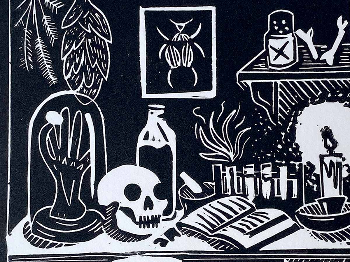 The Apothecary - Open Edition - Linocut Print