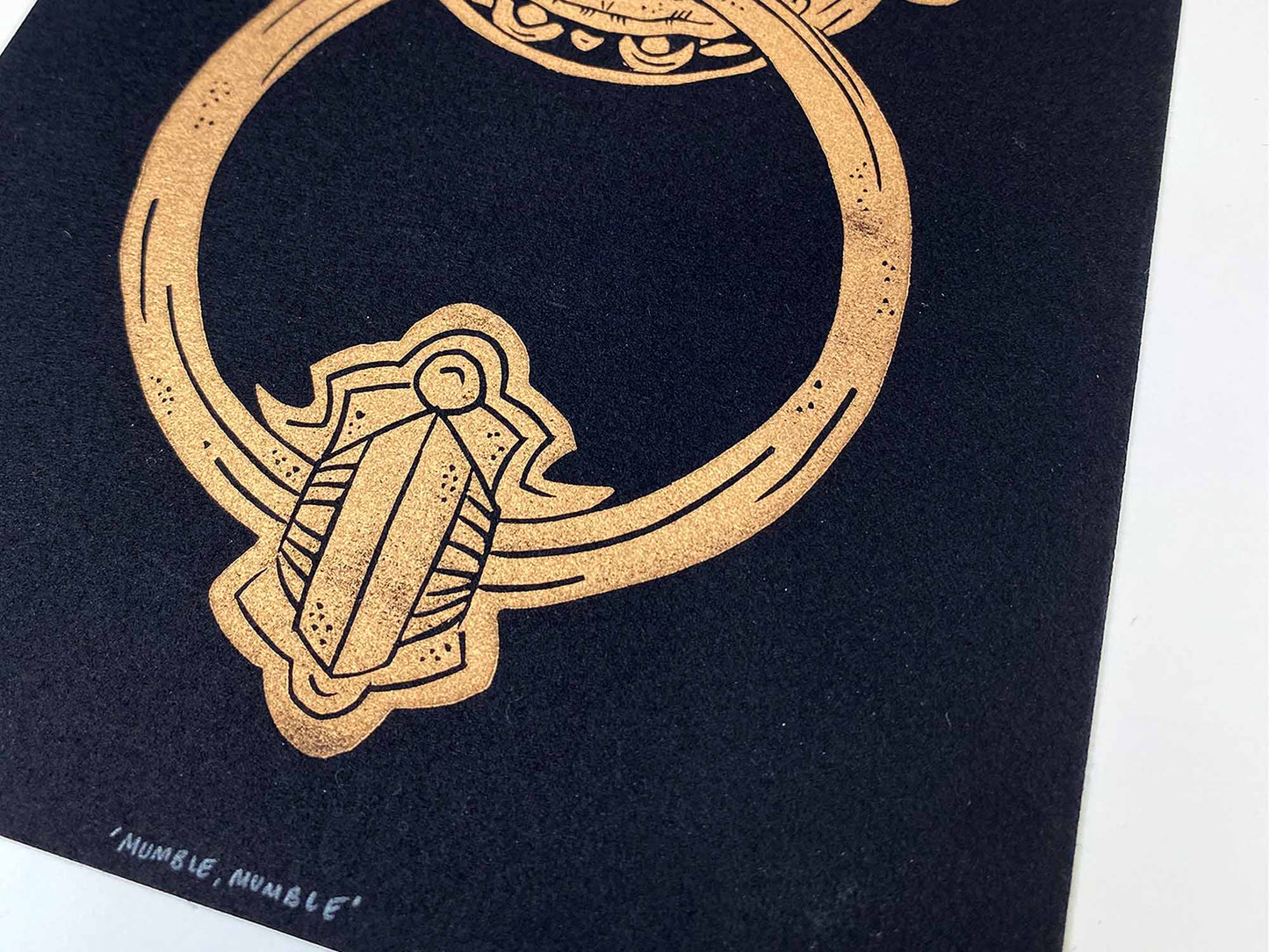 Mumble Mumble - Limited Edition - Linocut Print