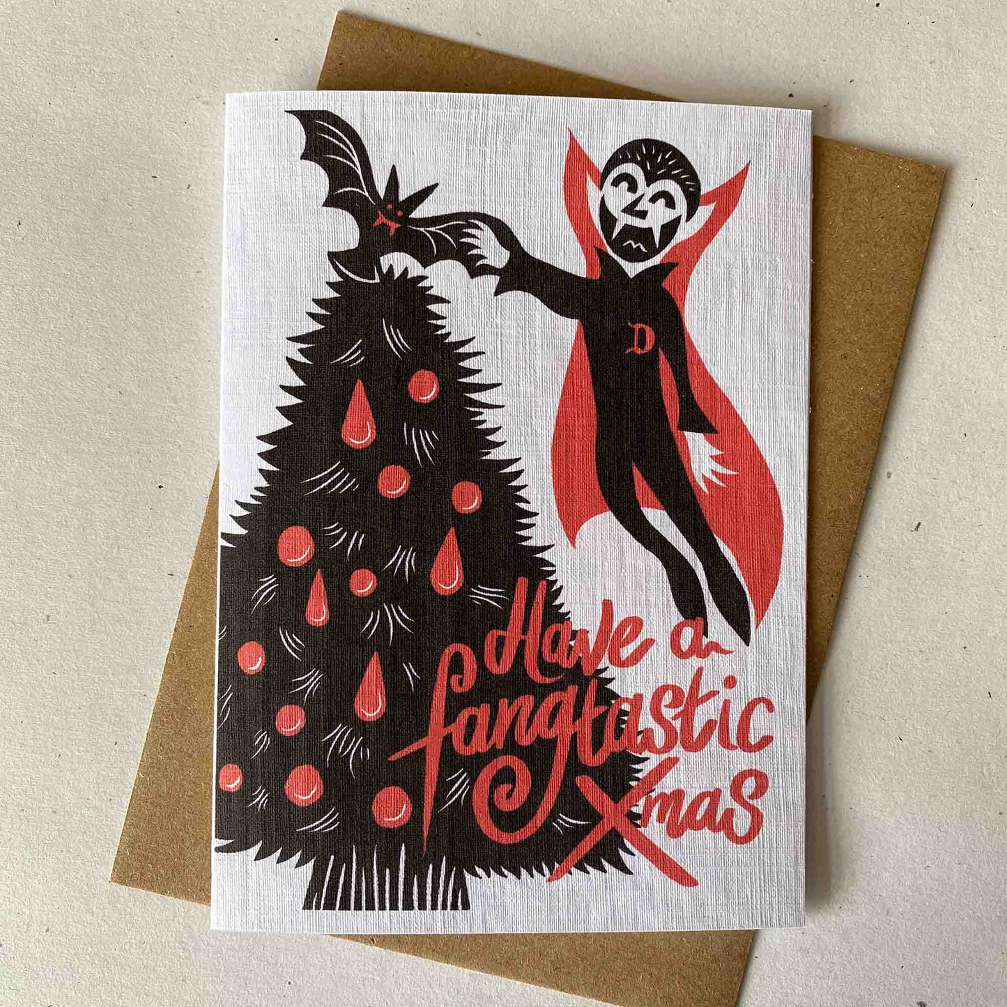 Fangtastic Xmas - Festive Greetings Card