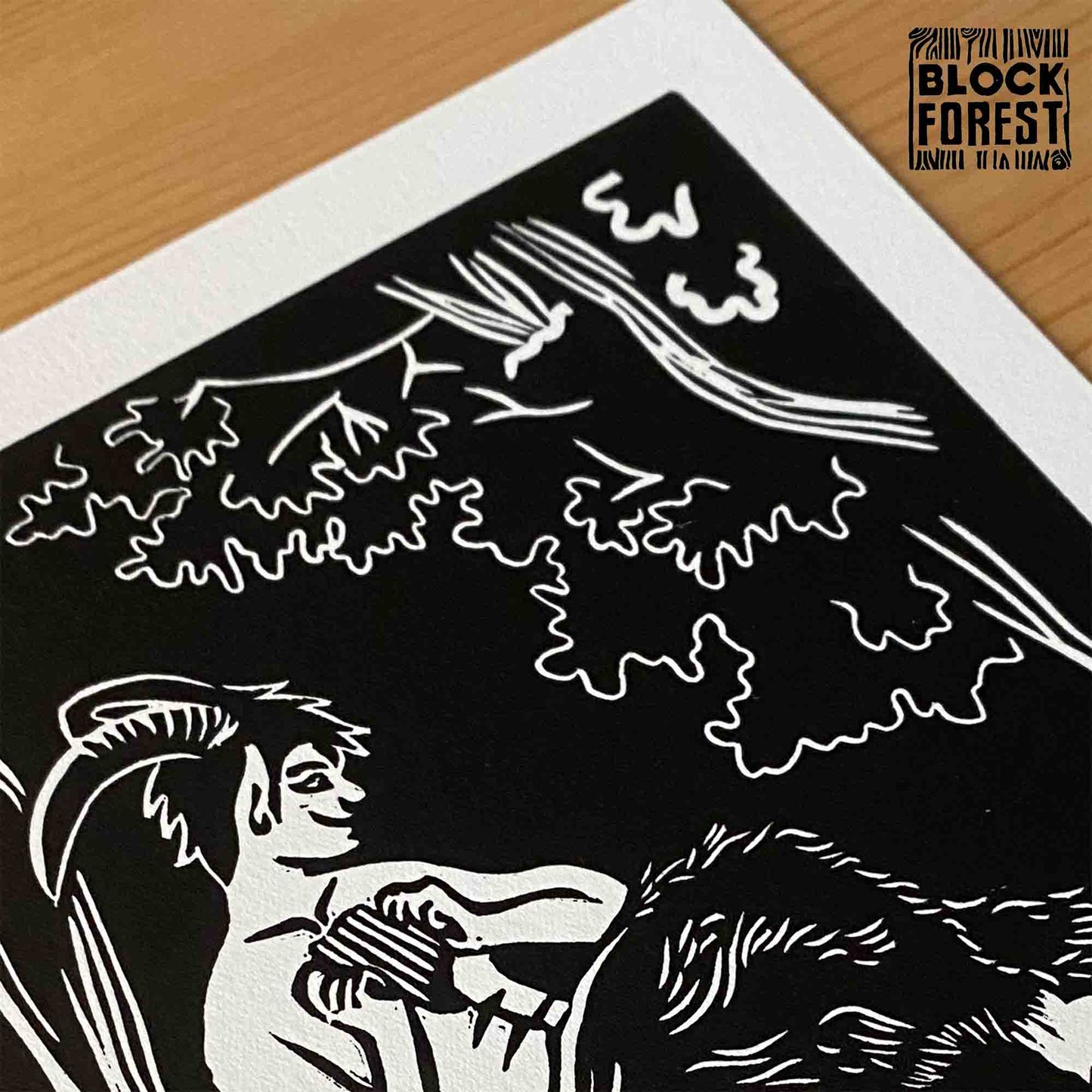 Faun - Open Edition - Linocut Print