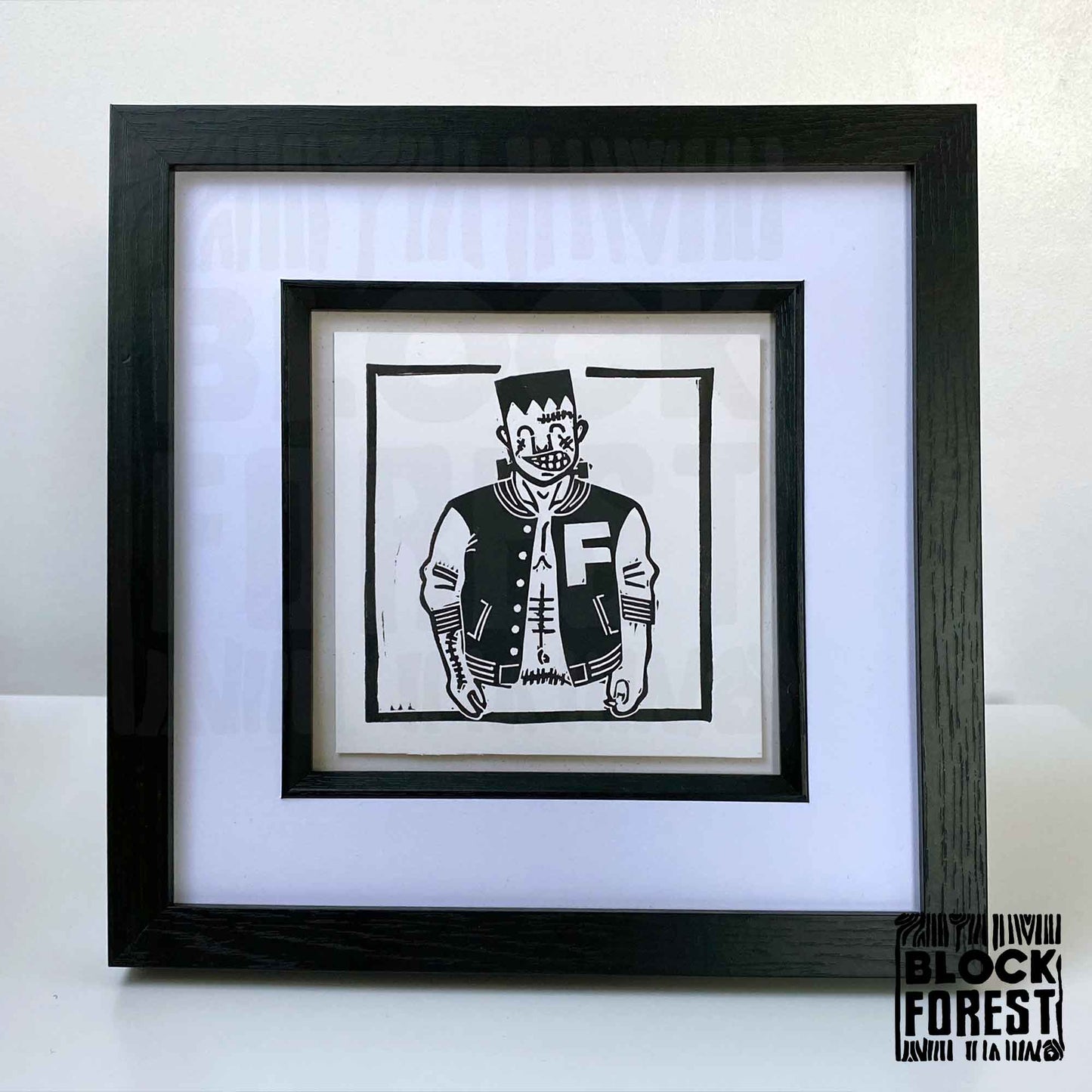 Frankie - Horror High - Open Edition - Linocut Print
