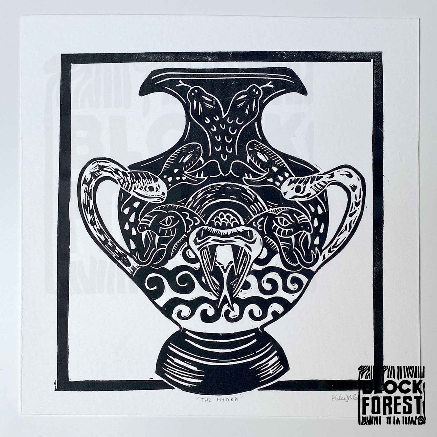 The Hydra - Open Edition - Linocut Print