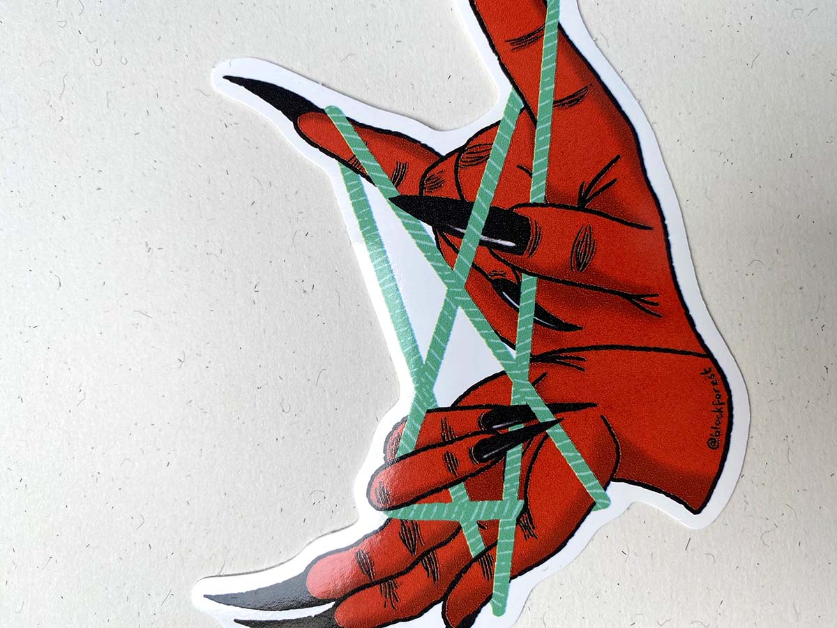 Devils Cradle Vinyl Sticker
