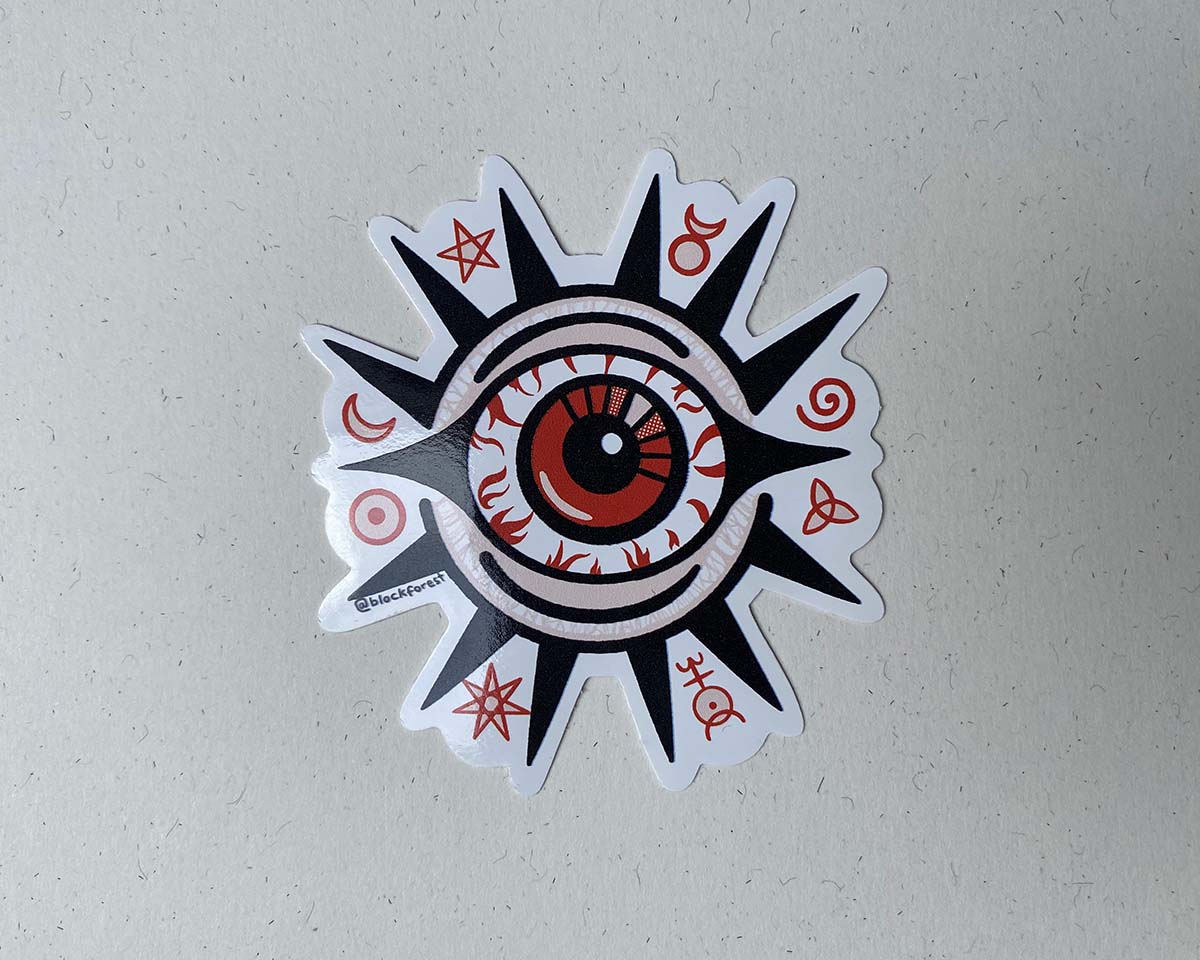Evil Eye Vinyl Sticker