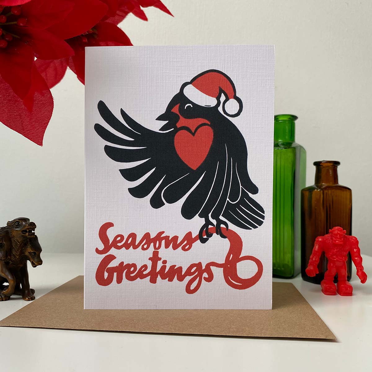Robins Season Greetings - Reproduction Card