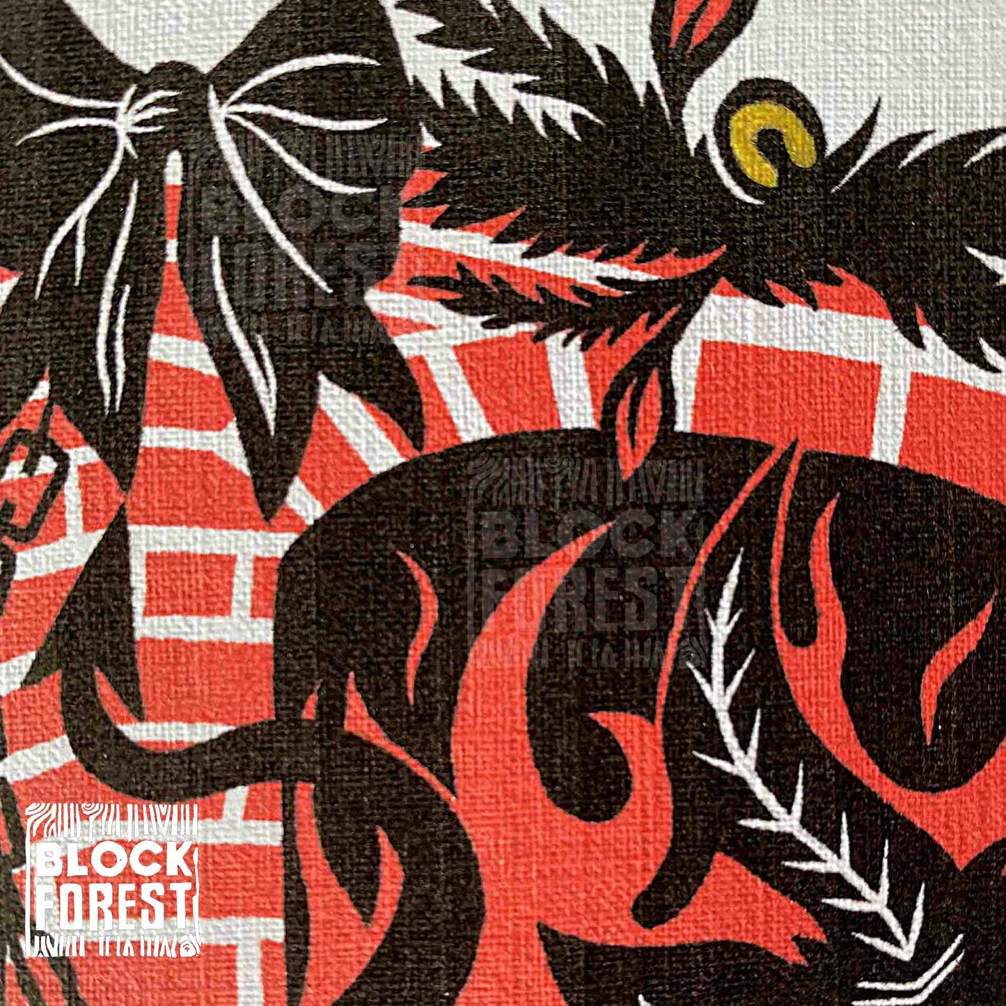 Krampus Fireplace - Festive Greetings Card