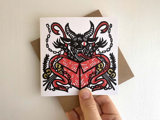 Krampus Present - Reproduction Card