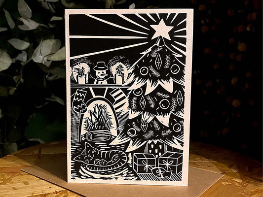 Xmas Scene - Reproduction Print Card
