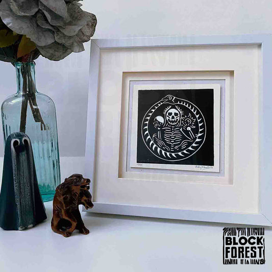 Memento Mori - Reaper - Limited Edition - Linocut Print
