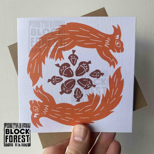 Squirrel Love - Greetings Card
