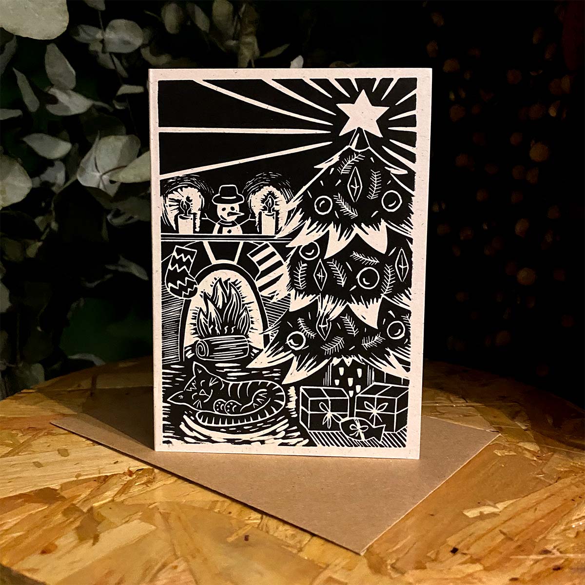 Xmas Scene - Reproduction Print Card
