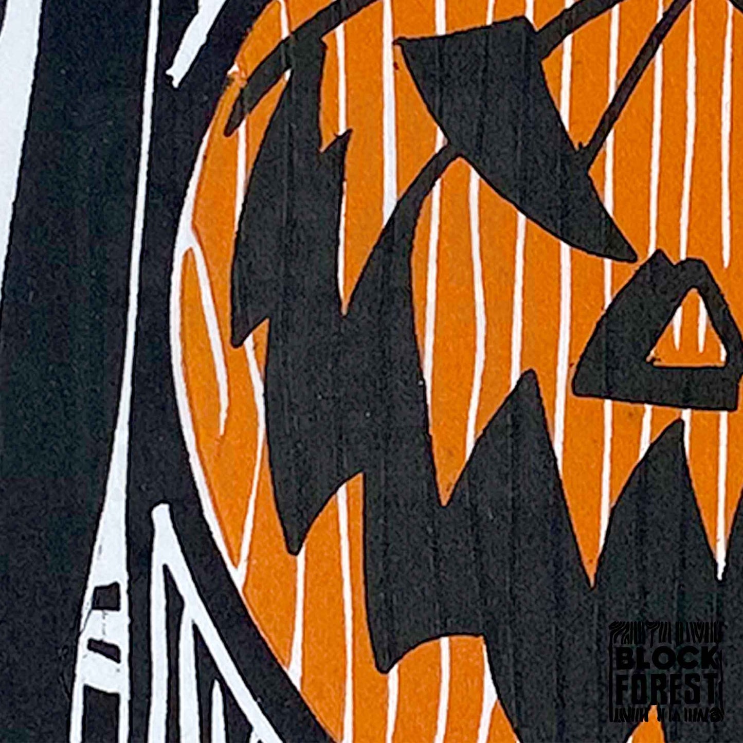 The Pumpkin Door - Limited Edition - Linocut Print