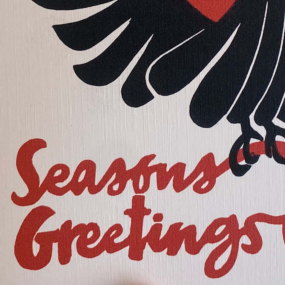 Robins Season Greetings - Reproduction Card
