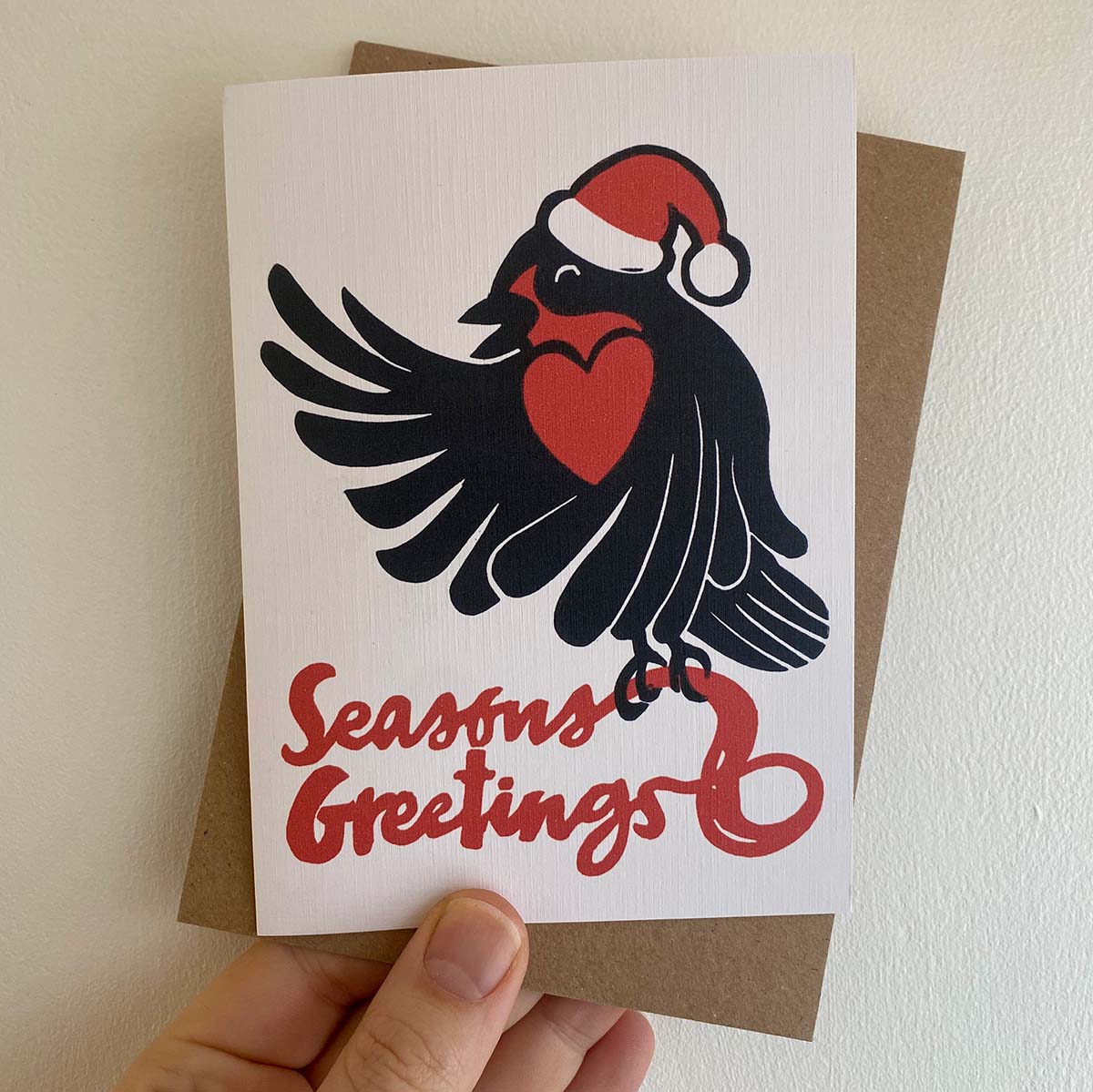 Robins Season Greetings - Reproduction Card