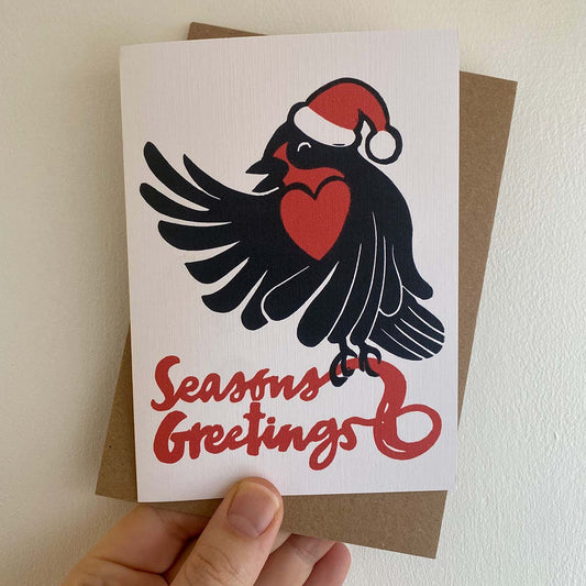 Robins Season Greetings - Reproduction Card