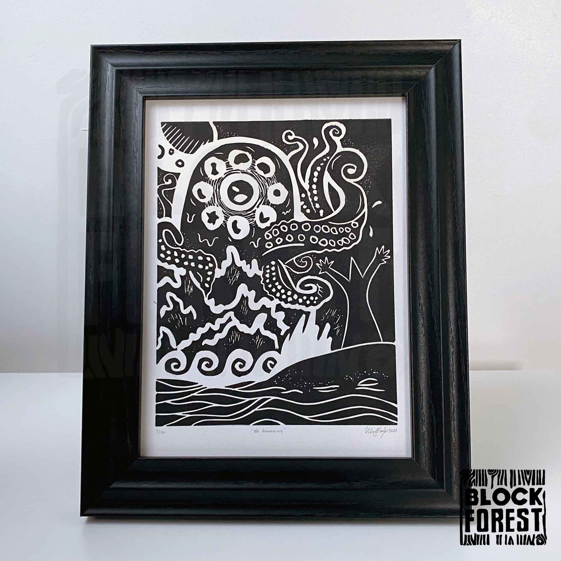 Summoning-Linocut-Eldritch