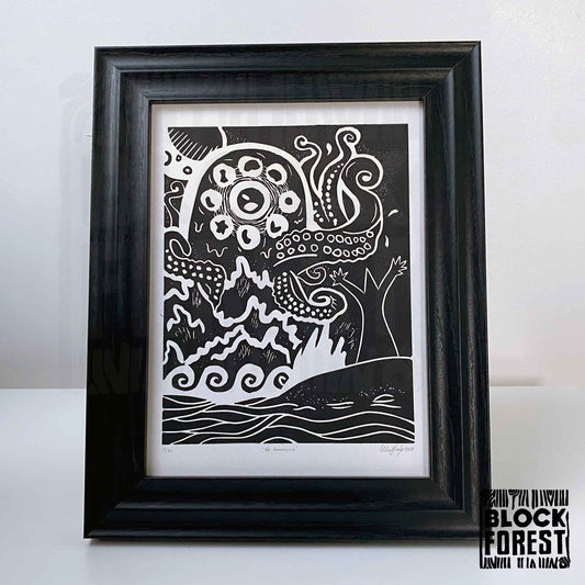 The Summoning - Limited Edition - Linocut Print