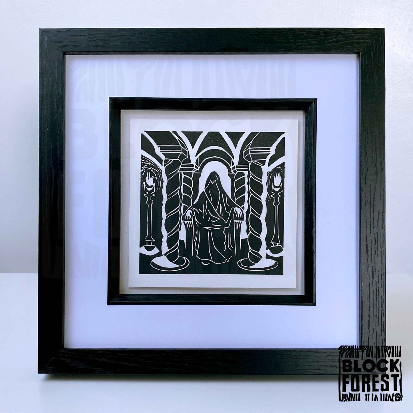 They Wait - Open Edition - Linocut Print