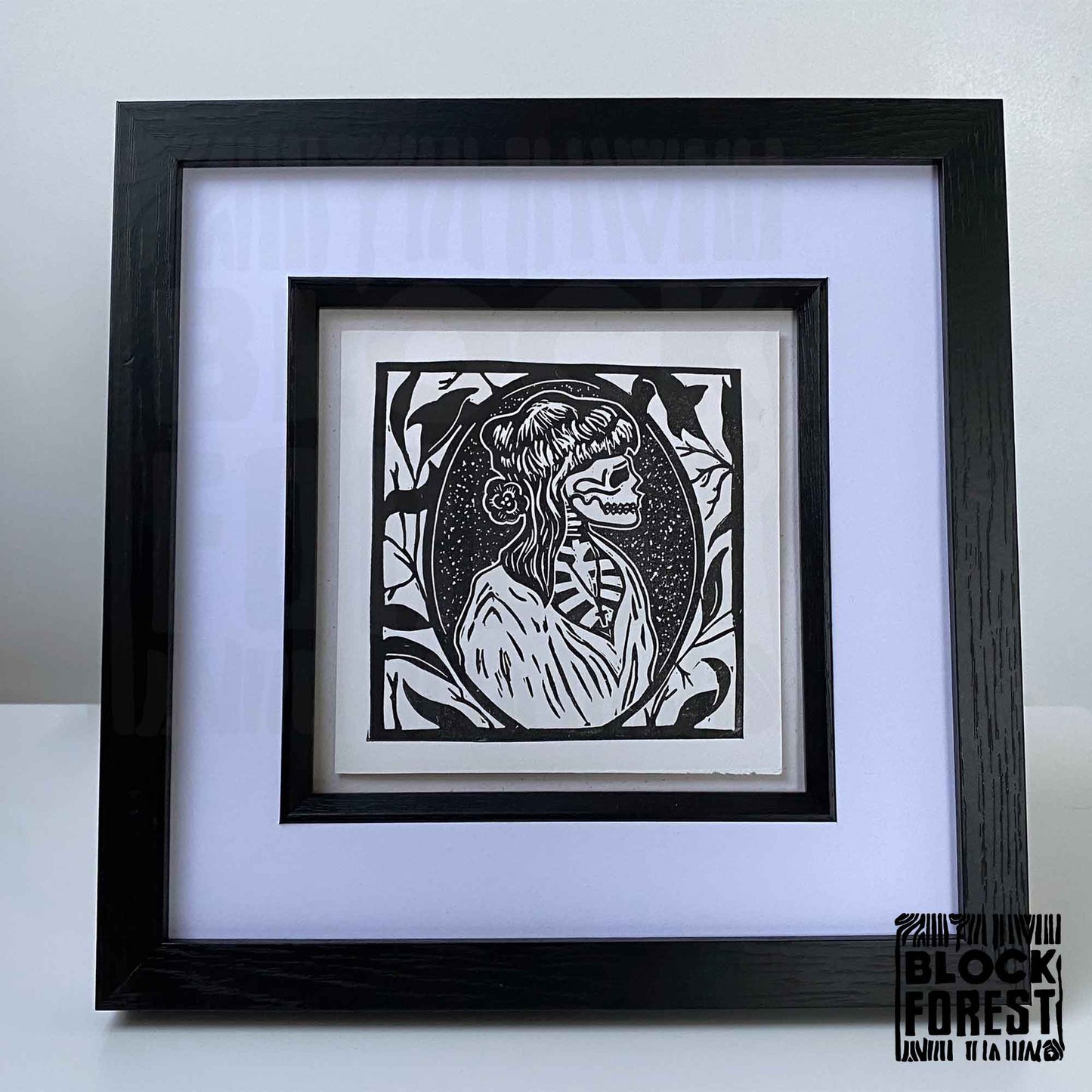 Portrait of a Victorian Lady - Open Edition - Linocut Print