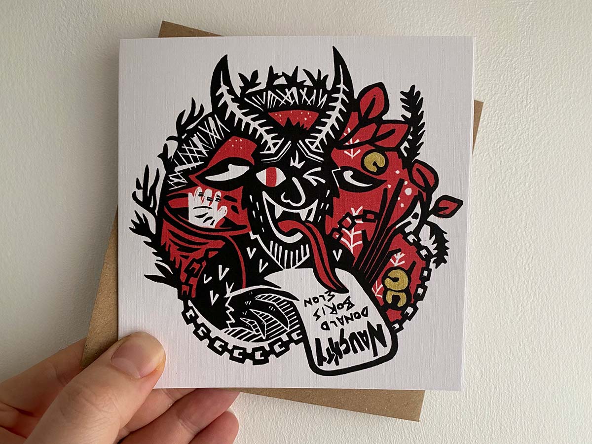 Greetings From Krampus - Reproduction Card