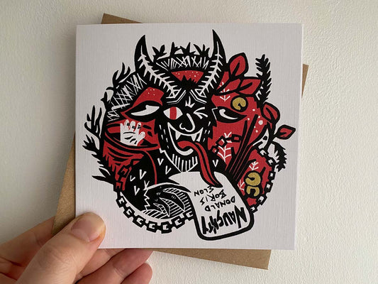 Greetings From Krampus - Reproduction Card